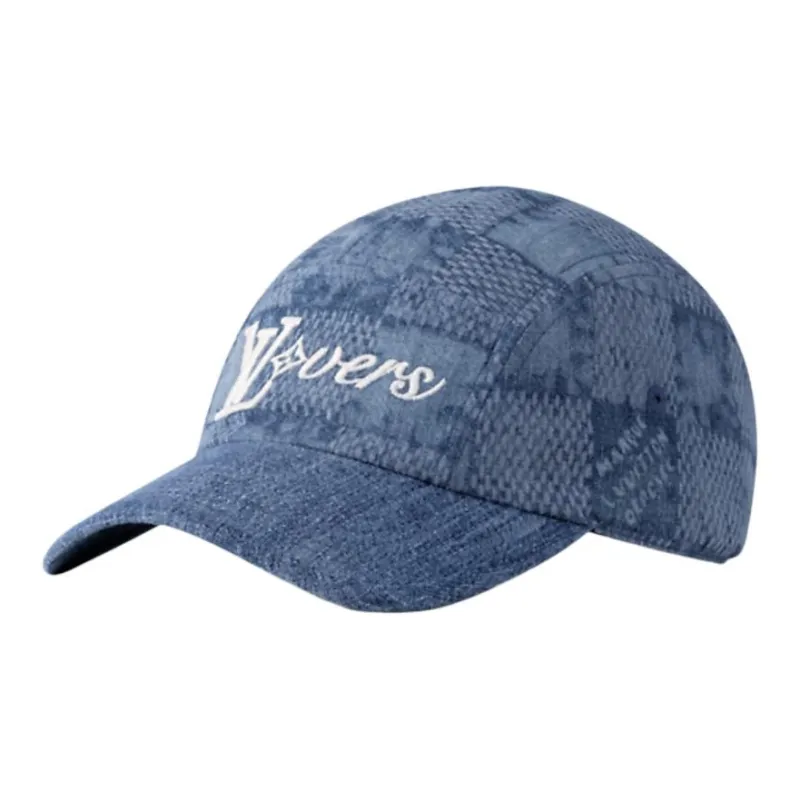 LOUIS VUITTON Cotton, Cotton Fabric Baseball Caps Men's Blue-0