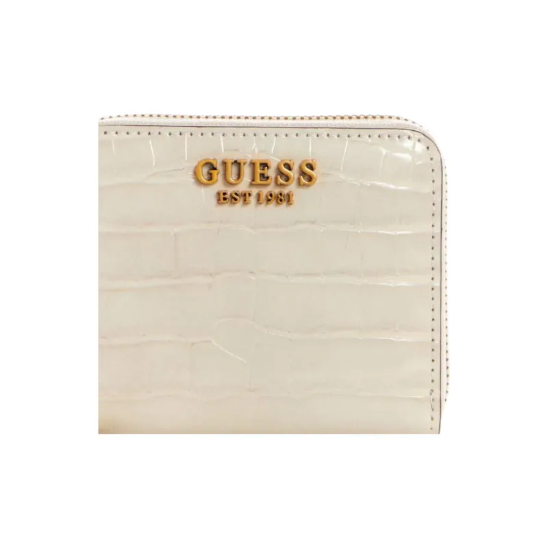 GUESS Artificial Leather Wallet Small Size Women's Gray White-2