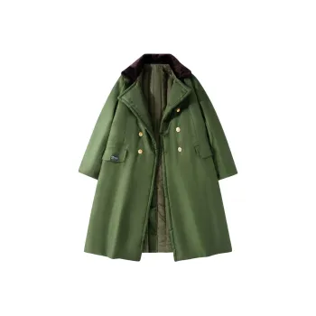 KW Fall And Winter Puffer Jacket Unisex Army Green
