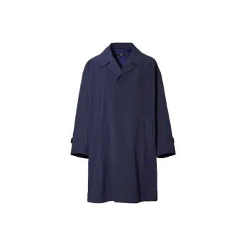 UNIQLO x JIL SANDER Trench Coat Men's Navy Blue