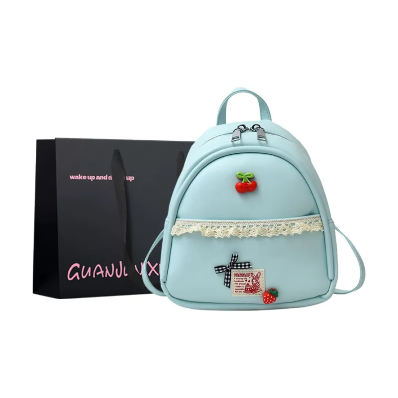 Champion Cub PU Backpack Women's Ecru/Pink/Lake Blue/Black-8