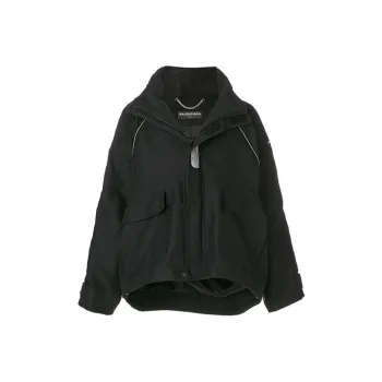 Balenciaga FW21 Parka Coat Men's Black