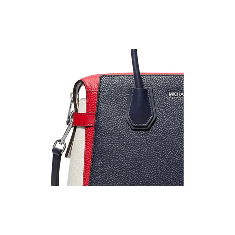 MICHAEL KORS Maisie Polyurethane Crossbody One Shoulder Handbags Medium Size Women's Black & Red-2
