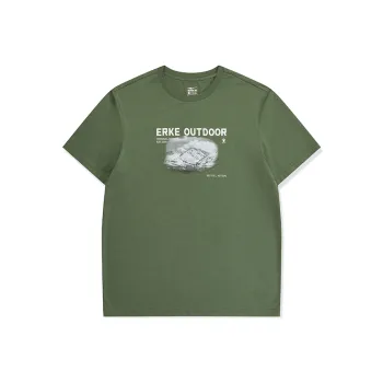 Erke T Shirt Men's Turquoise Green