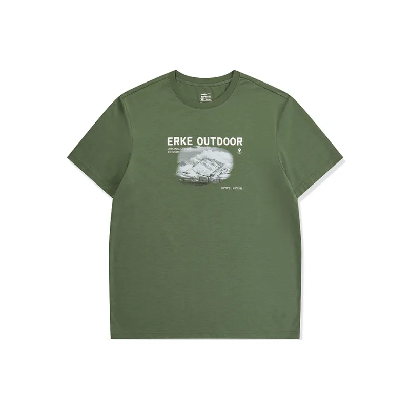 Erke T Shirt Men's Turquoise Green-0