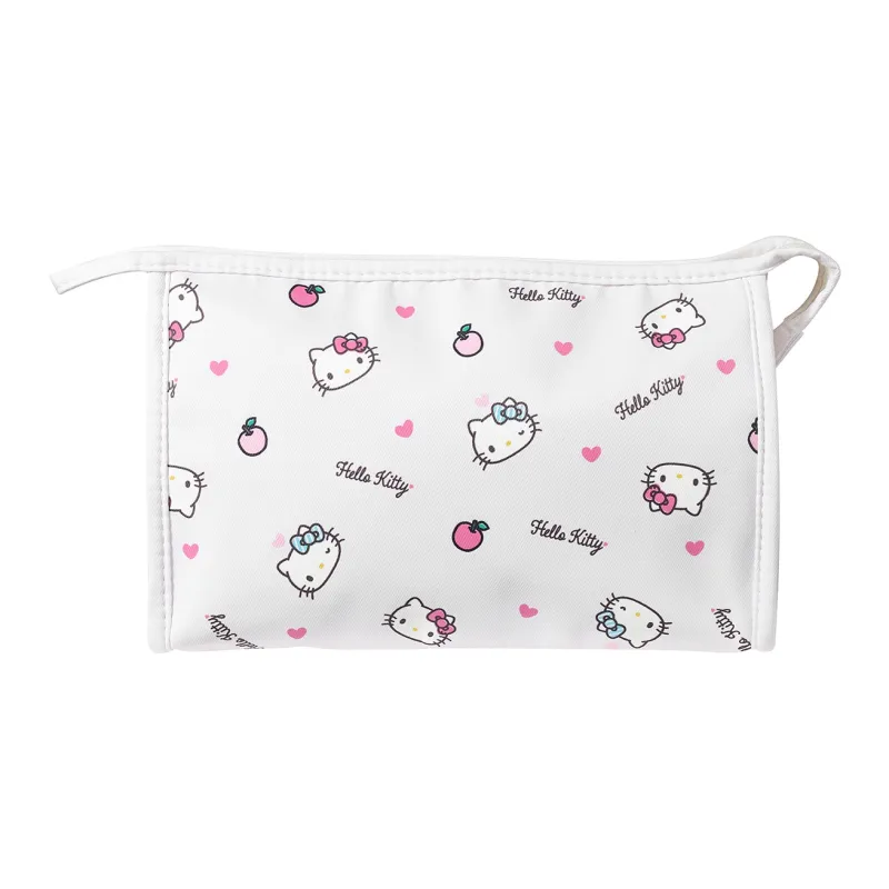 Sanrio Hello Kitty Polyester Makeup Bag Women's White-0