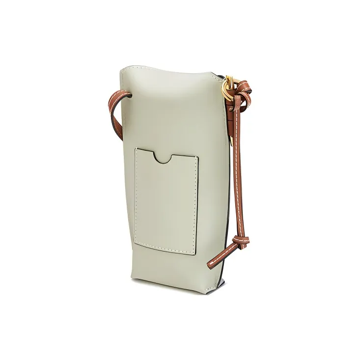 LOEWE Gate Pocket Soft Calfskin Bucket Bags Shoulder Bag Crossbody Bag Women's Sage Gray-1