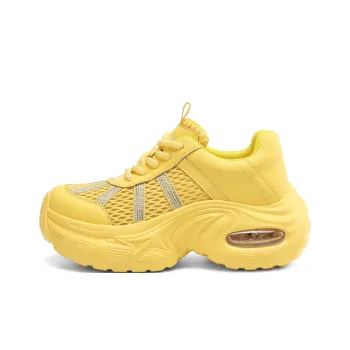 BOERDIQI Breathable Lightweight Height Increasing Low Top Chunky Sneakers Women's