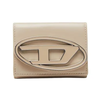 DIESEL Cow Leather Wallet Extra Small Women's Beige