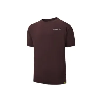 Saucony T Shirt Unisex Burgundy