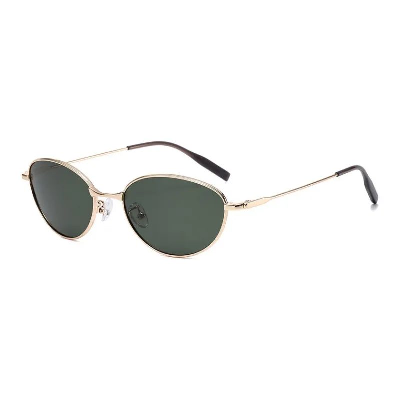 YAWEIKA Metal Oval Sunglasses Unisex-7