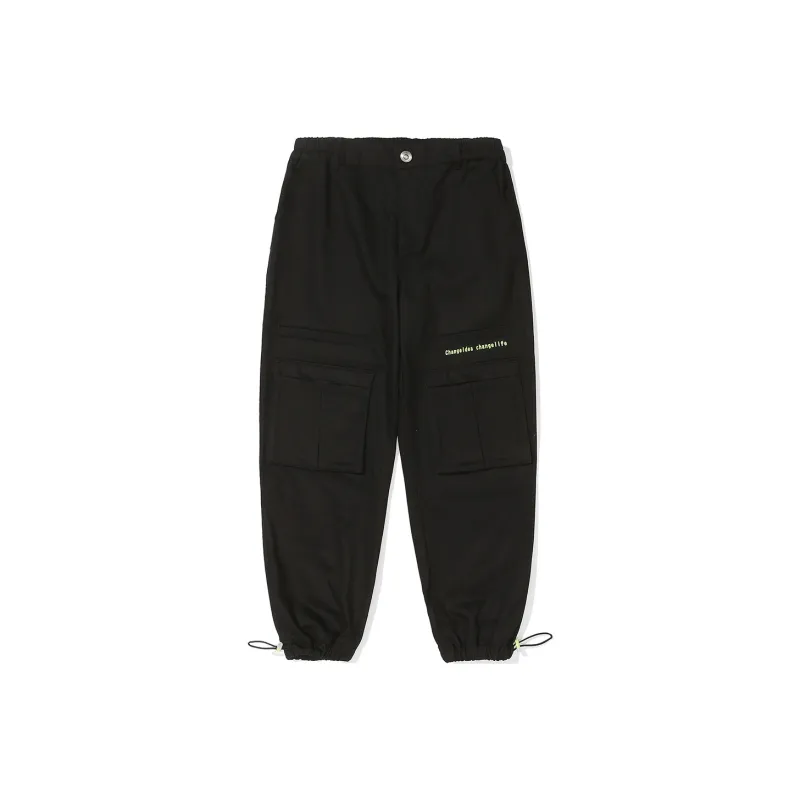 Clubxxhh Thickened Casual Pants Unisex Black-0