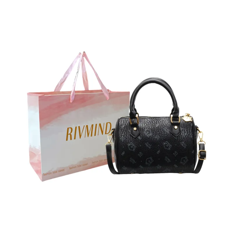 RIVMIND PU Handbag Women's White/Pink/Black/Coffee-18