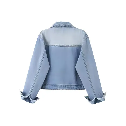 Flowers In Water Denim Jacket Women's