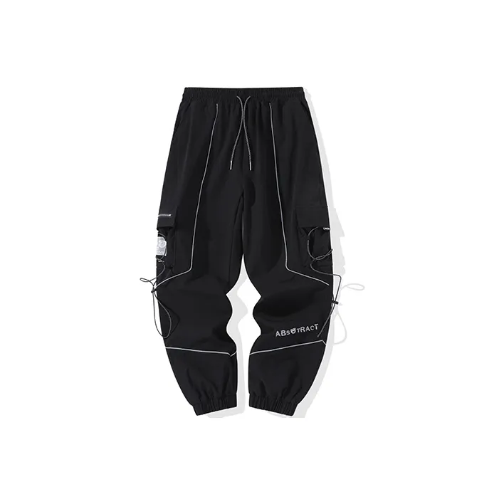 LAMLICKA Jogger Moderate Casual Pants Unisex Black-0