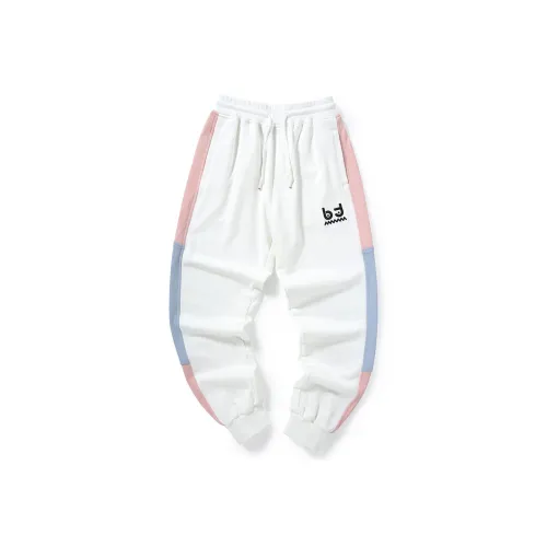 BIRDTALK Knitted Sweatpants Unisex White