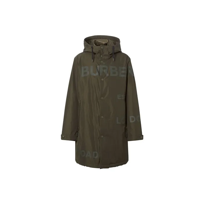 Burberry Parka Coats Men Green-0