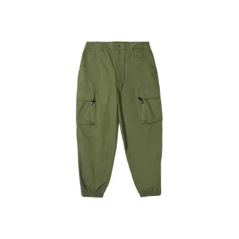 New Era Straight Casual Pants Unisex Army Green