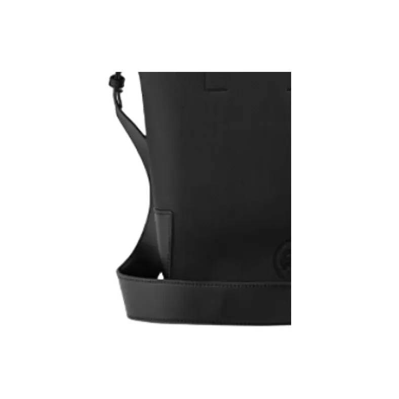 LACOSTE PVC Bucket Bags Shoulder Bag Crossbody Bag Handbag Medium Size Women's Black-4