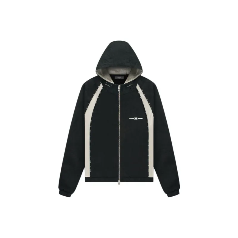 AMIRI Logo-print Denim Track Jacket-0