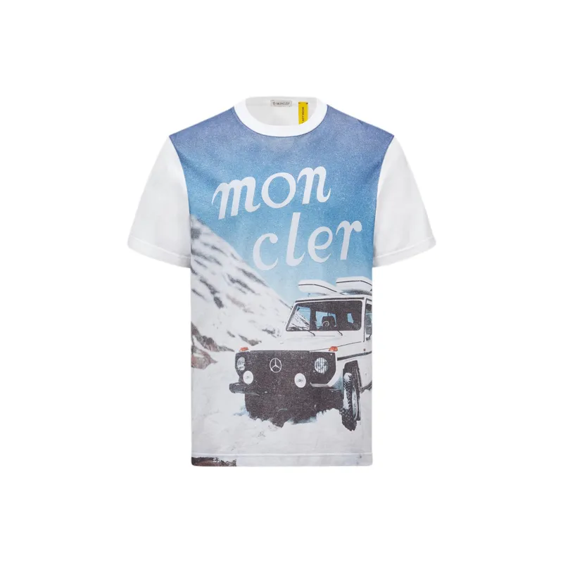 Moncler X Mercedes Benz Nigo Printed Cotton T Shirt-2