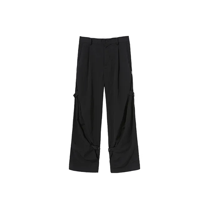 ATTEMPT Cargo Pants Casual Pants Unisex Black-0
