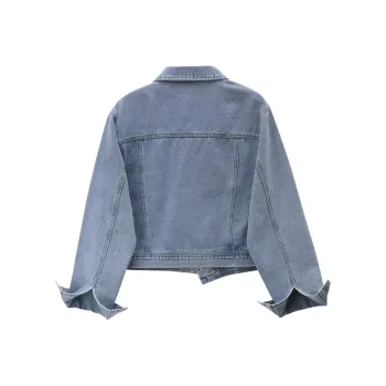 Mu Xiao Xin Denim Jacket Women's Blue