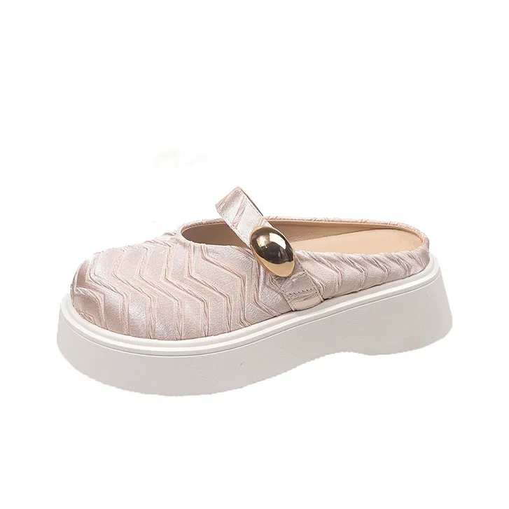 Puppytown Rubber Sole Slip Resistant Abrasion Resistant Closed Toe Slippers Women's-8