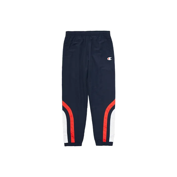 Champion Straight Moderate Casual Pants Unisex Navy Blue-0