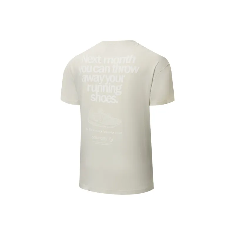 Saucony T Shirts Unisex Ecru-1