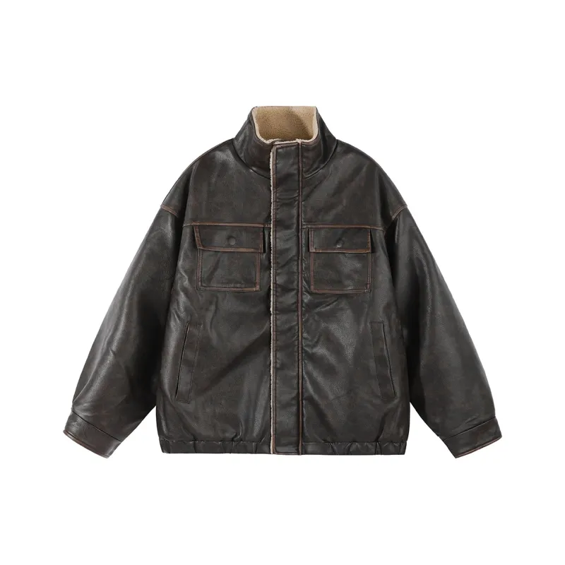 BEETLE TOWN Cotton Lint Jacket Unisex-7