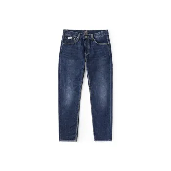 Lee Little Liu Duck Co branded Model Jeans Men Medium Dark Blue