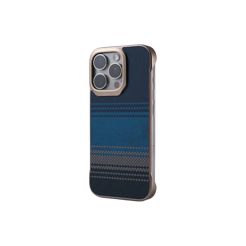 DEPA PC Material Borderless Kevlar Texture Magnetic Phone Cases Compatibility Apple 12/13/14/15/16 Series Minimalist-3