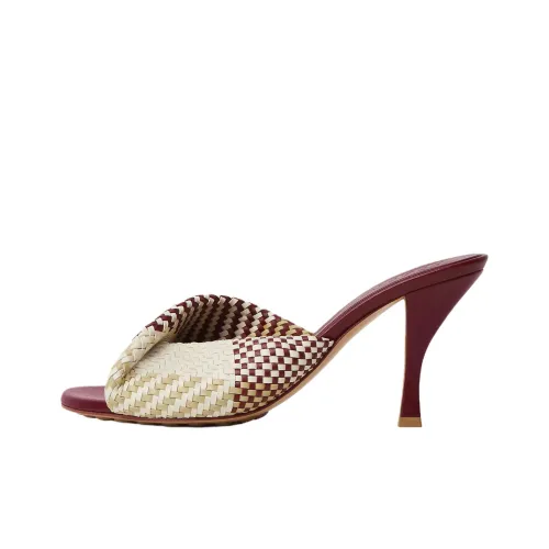 Bottega Veneta Blink Slide Slippers Women's Burgundy