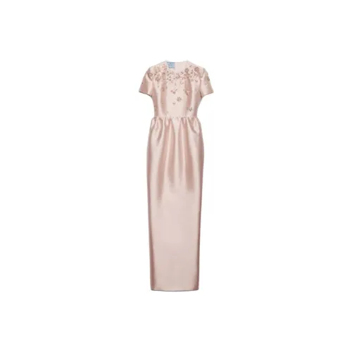 PRADA Short Sleeved Dress Women's Pink