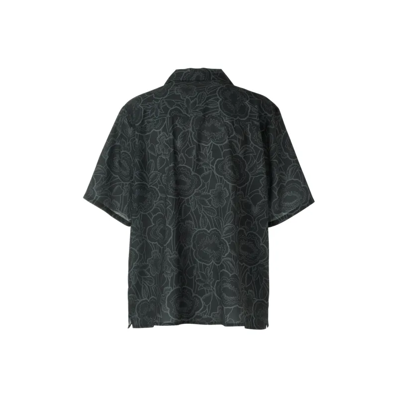 Onitsuka Tiger PRINTED Shirt Men's Black/Ecru-1
