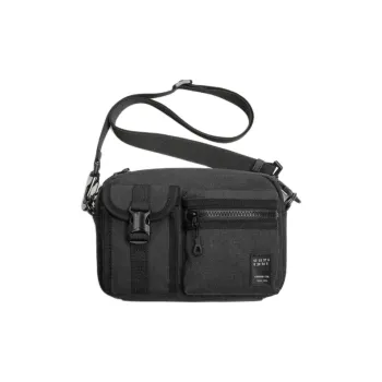 ZARA Blended Material Shoulder Bag, Crossbody Bag Men's Black