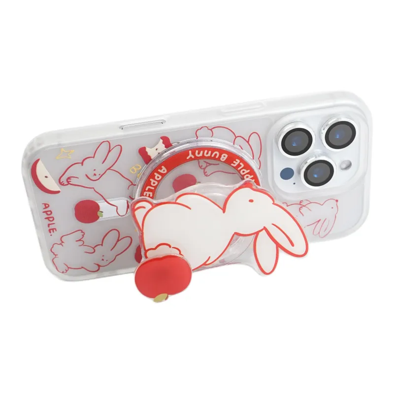 Wei Xin Acrylic Material Red Thread Rabbit Apple Phone Cases Compatible With IPhone 16/15 Pro Max/Apple 13/14 Pro/Max-3