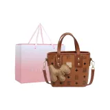 Brown Printer Ribbons Puppy Pendant