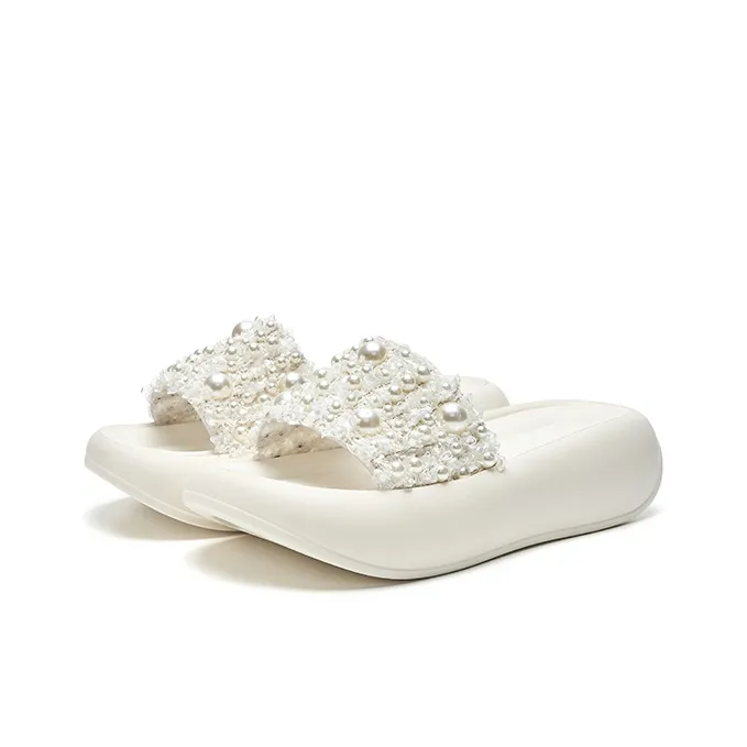 HR Abrasion Resistant Slide Slippers Women's Beige-2