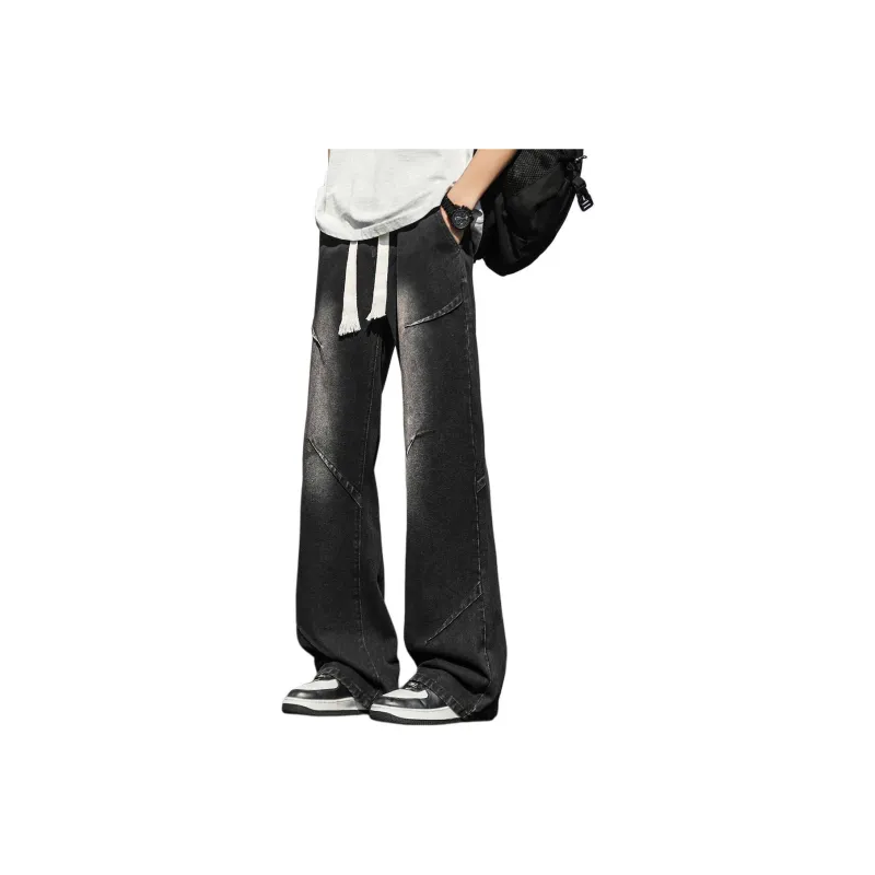 MIIOW Trend Party Series Jeans Unisex Mist Gray-8