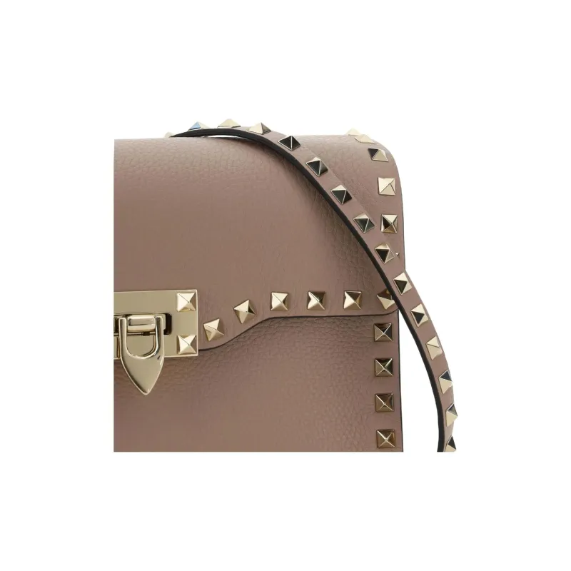 Valentino GARAVANIRockstud Sheepskin Shoulder Bag Women's Umber-3