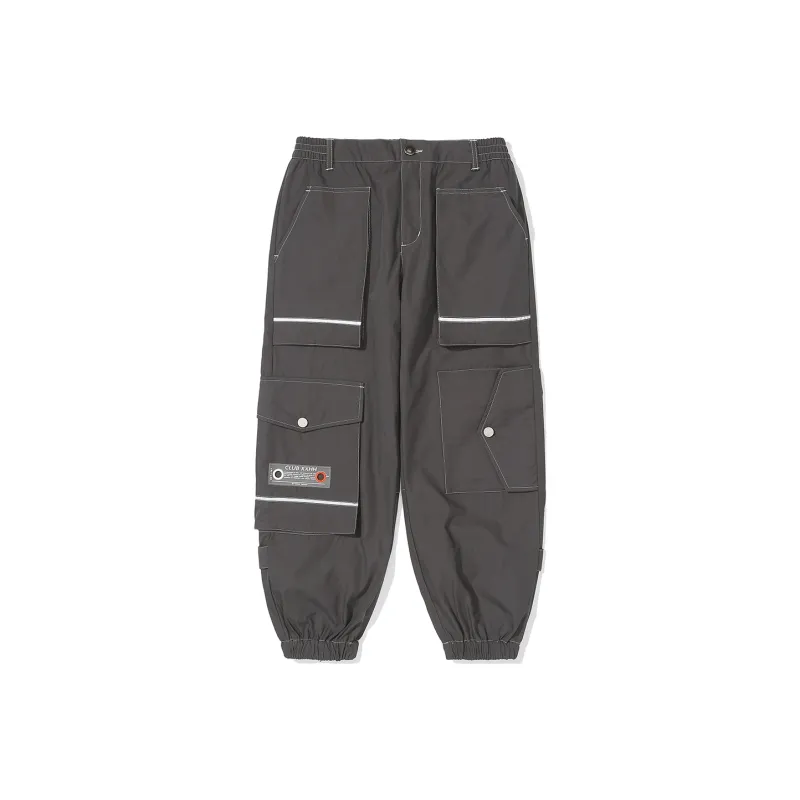 Clubxxhh Casual Pants Unisex Gray-0