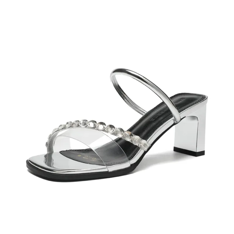 ZHR Rhinestone Slip Resistant Slide Slippers Women's-8