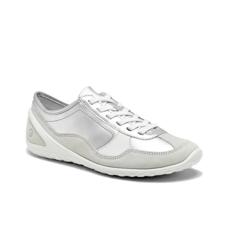 Natacha x Ecco Walking BIOM LITE Low Top Casual Shoes Women's White Silver Beige-1