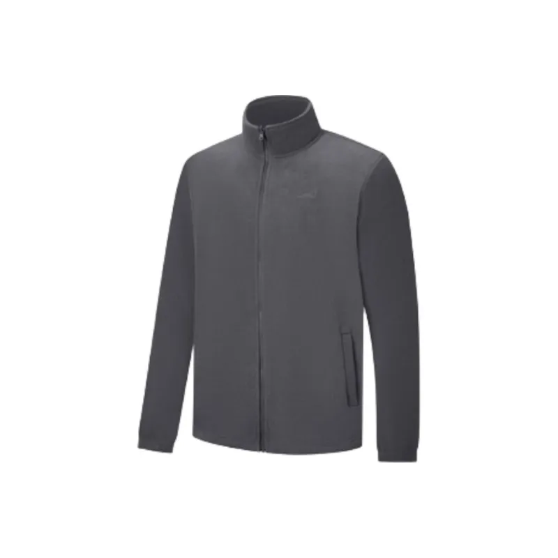 XTEP Windproof Windbreaker Jacket Men's Cream Gray/Squirrel Gray/Jet Black-1