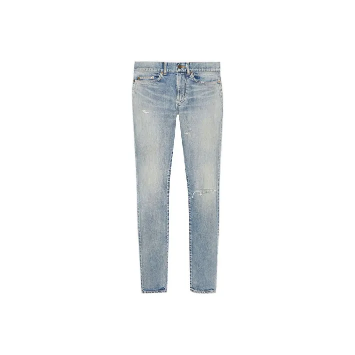 SAINT LAURENT Skinny 5 Pocket Low Denim Jeans-0