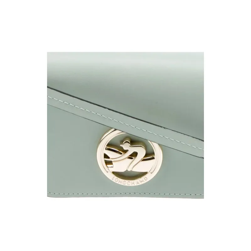 LONGCHAMP BOX TROT Calfskin One Shoulder Coin Purse Crossbody Bag Women's Green-1