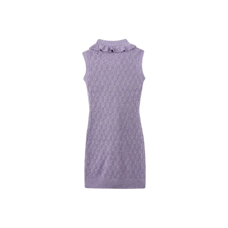 AFGGD Sleeveless Dress Women's Purple-1