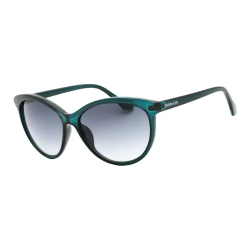 CALVIN KLEIN Plastic Cat Eye Sunglasses Women's Blue Green